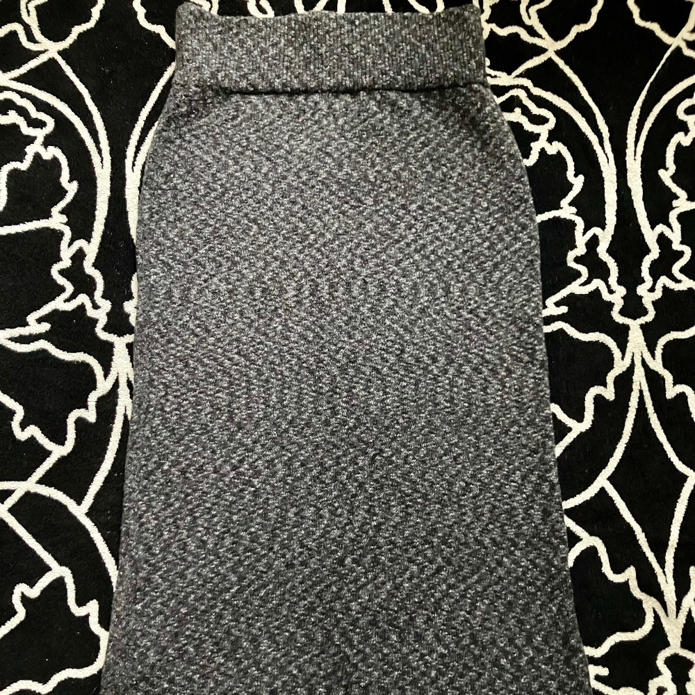 Massimo Dutti Wool Blend Long Pencil Skirt